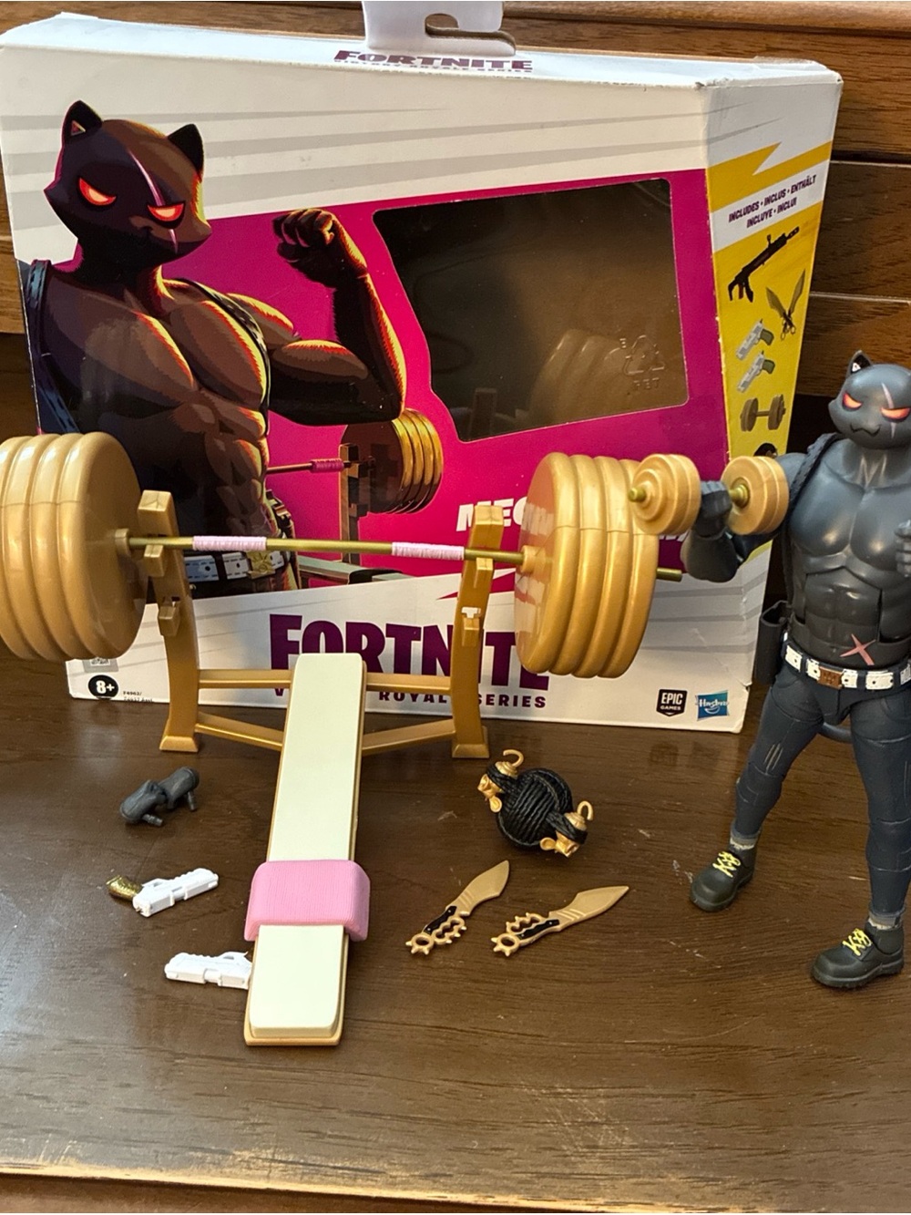 FORTNITE Victory Royale Series MEOWSCLES Shadow 6" Action Figure ALMOST COMPLETE
